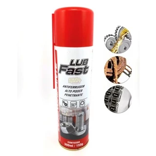 Desengripante Spray Antiferrugem Lubrificante Lub Fast 300 ML / 150g Mundial Prime