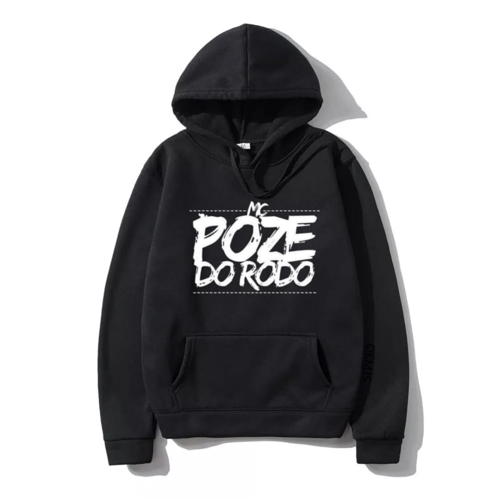 Moletom Canguru Mc Poze do Rodo Blusa de Frio Capuz e Bolso Funk ...