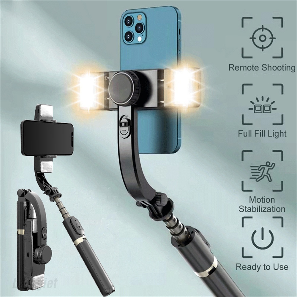 Q08d Estabilizador Portátil Com Led Filled Light Adequado Para Telefones Inteligentes