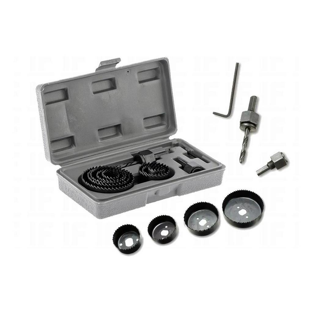 Jogo De Serra Copo Com 11 Pecas + Maleta 19mm A 64mm Pogala | Shopee Brasil