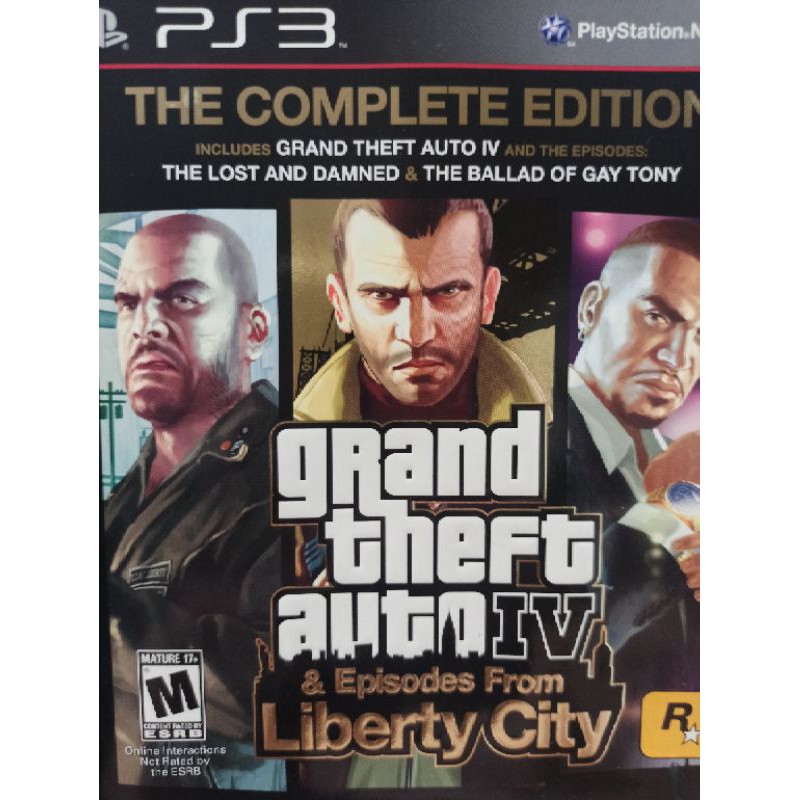 GTA 4 grand theft auto lV Episodes from liberty city PS3 mídia física ...