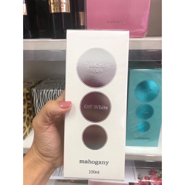 mahogany perfume off white