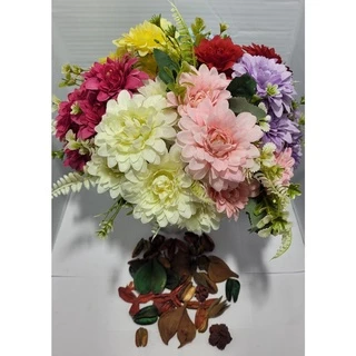 Dália artificial Com 5 Flores