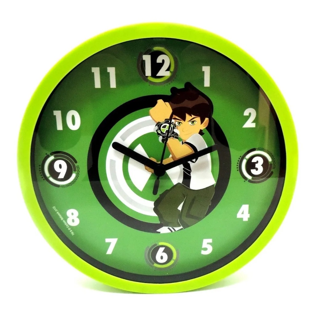 Relógio De Parede Quarto Meninos Infantil Ben 10 Decoração | Shopee Brasil