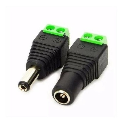 Kit Conector Plug P4 Macho Femea Borne 2 Vias Cftv Arduino | Shopee Brasil