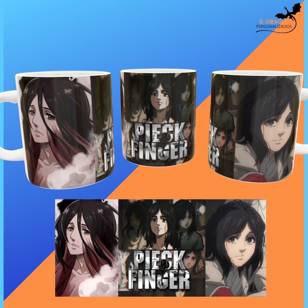 Caneca Fosca Personagens Chibi - Shingeki No Kyojin Attack On