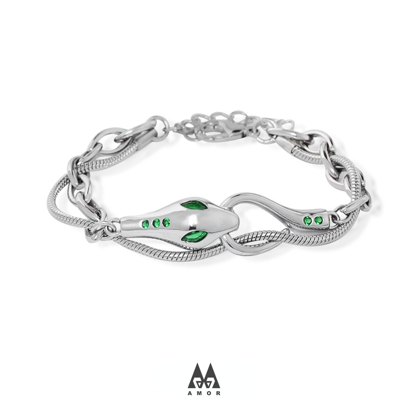 Pulseira Unissex Cobra Espírito/Ornamentos De Mão Para Nicho Verão/design Slytherin/Quintal