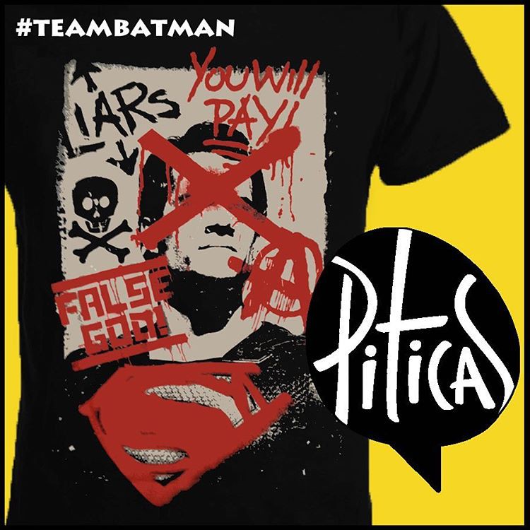 Camiseta Infantil Batman vs Superman Piticas