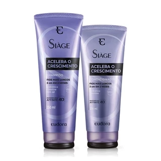 Kit Eudora Siàge Acelera o Crescimento Shampoo + Condicionador O Autêntico