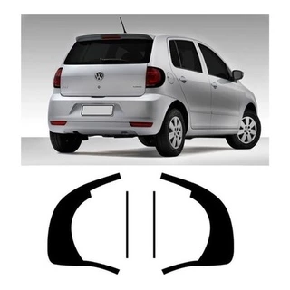 Par Aplique Mascara Negra Lanterna Volkswagem G2 Fox