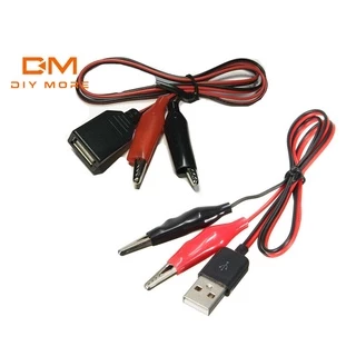 DIYMORE Pequeno Jacaré Teste Clipe Grampo Para USB Fêmea/Macho Conector Do Cabo Adaptador