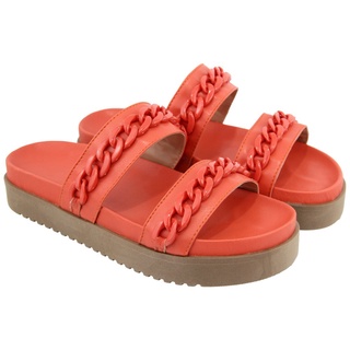 Sandália Birken Papete Feminina Sola Alta Detalhes Corrente BK704