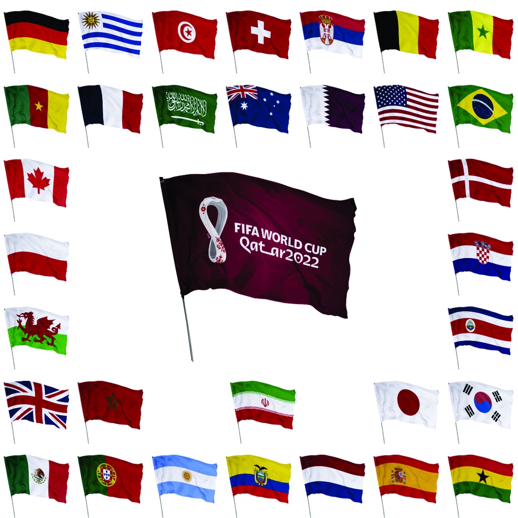 Bandeiras dos países da Copa do Mundo 2022 #paisescopadomundo 