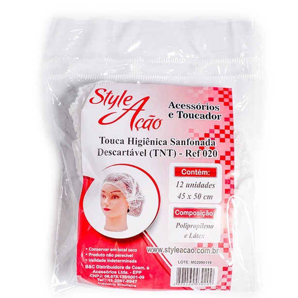 TOUCA HIG SANF STYLE ACAO TNT C/12 ROSA