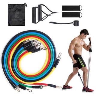 Kit Power Tube Elástico 11 Itens Musculação Funcional MBFIT