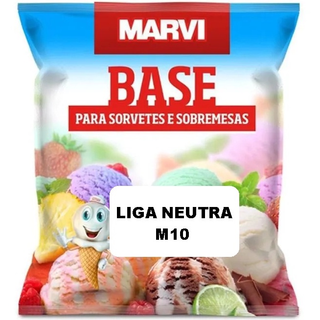 1kg Liga Neutra M10 Para Sorvetes Picolés Marvi