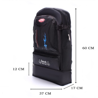 Mochila Grande 60 Litros Mochila Unisex Camuflada Extensível Mochila de Lona