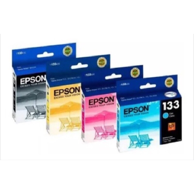 KIT CARTUCHO EPSON 4 CORES 133 ORIGINAL LACRADO