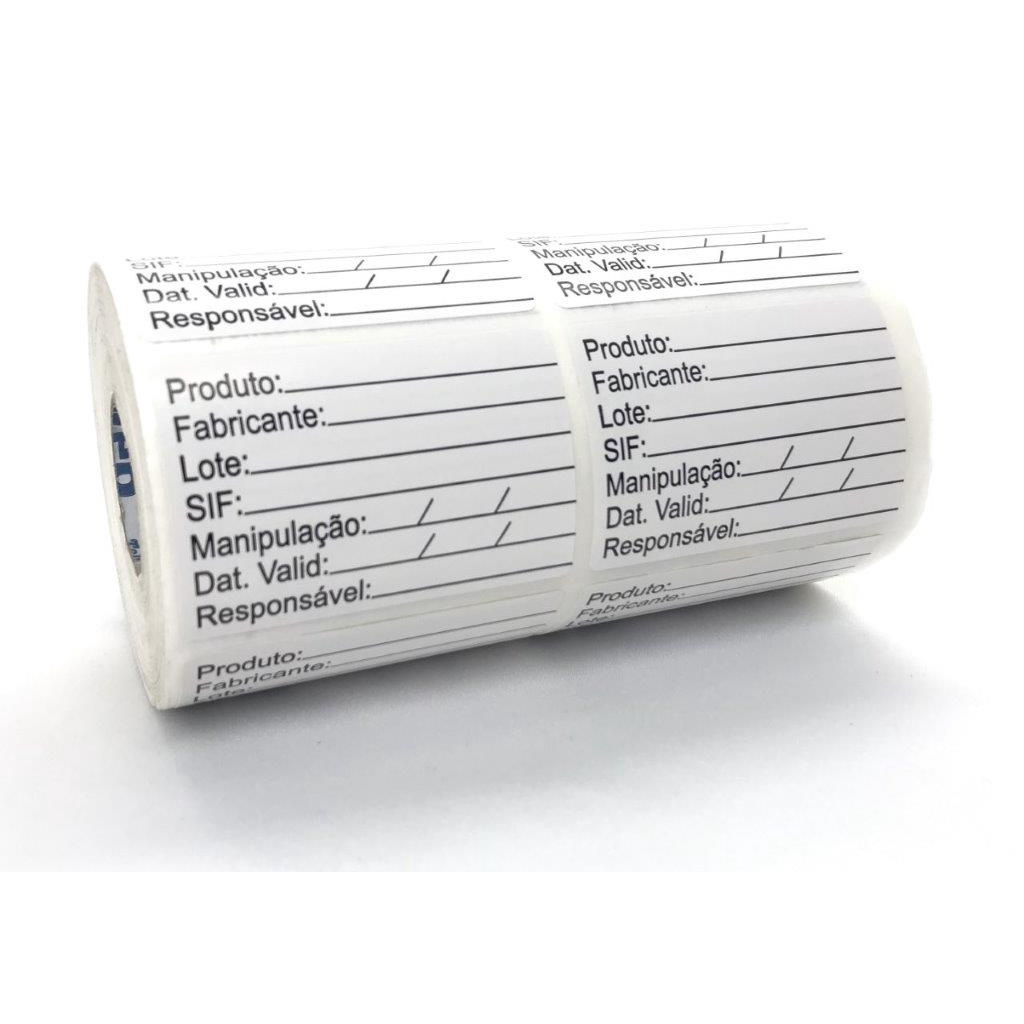 Etiqueta De Validade Anvisa Com Sif 10 Mil Unid Papel 2 Col | Shopee Brasil