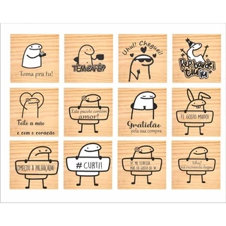Carimbos frases meme Flork bentô
