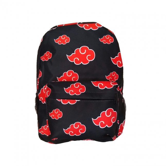 NARUTO-Akatsuki bolsa de peito vermelho nuvem para homens e mulheres,  mochila tiracolo, bolsa de ombro pequena, impermeável, casual, presente