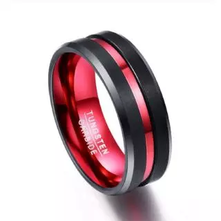 Novos Anéis De Carboneto De Tungstênio Casamento De 8mm Jóias Femininas