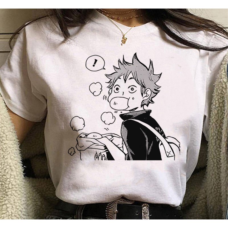 Camiseta masculina Time Haikyu Volei Anime otaku Arte Camisa Blusa Branca  Estampada em Promoção na Americanas