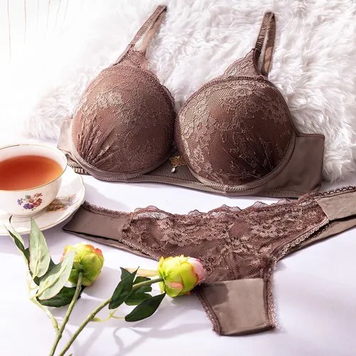 Langeri Sutian + Calcinha Conjunto Fio Em Renda Kit. | Shopee Brasil