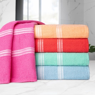 Kit 5 Toalhas de Banho Madri Ótima Absorção
