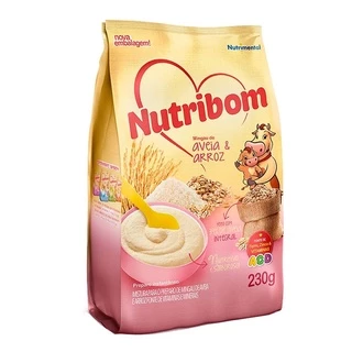 Mingau Nutribom Aveia e Arroz 180g Nutritivo e Saboroso