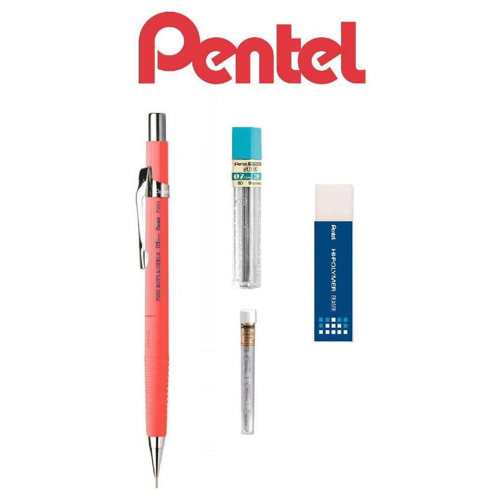 lapiseira-pentel-sharp-0-7mm-salm-o-grafite-borrachas-escorrega-o