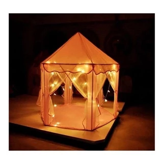 Barraca Infantil Tenda Castelo Das Princesas Com Luz De Led
