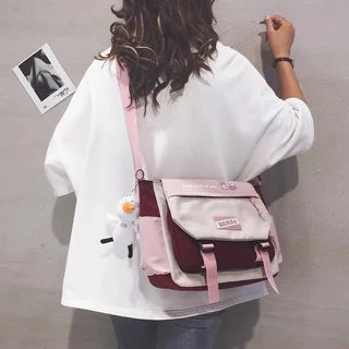 Bolsa Tiracolo De Nylon De Grande Capacidade / Coreana / Harajuku / Retrô / Da Coreia