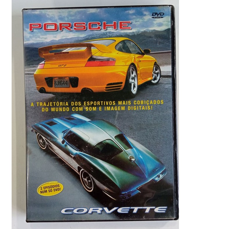 DVD - Supercarros Great Cars Porsche / Corvette -- 2 episódios num