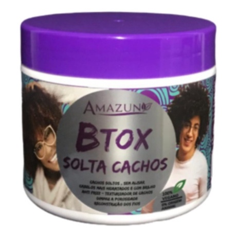 botox Capilar Solta Cachos Amazun Cachos Soltos sem Alisar 500g ...
