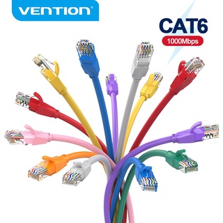 Venção CAT6 Cabo Ethernet De Alta Velocidade Gigabit 1000Mbps RJ45 UTP Patch Lan Para PC De Rede Roteador Portátil
