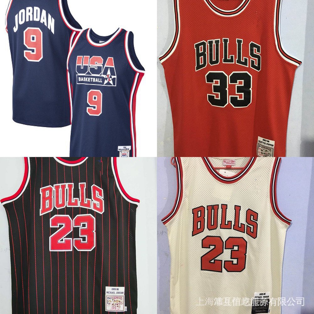 Original Nba jersey bull 23 33 # pippen 91 rodman Camisa De Basquete Bordada Copa Do Mundo e802 VvC0