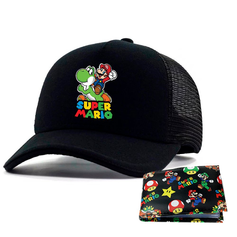 Carteira Slim Jogo Super Mario e Luigi - Frete Grátis