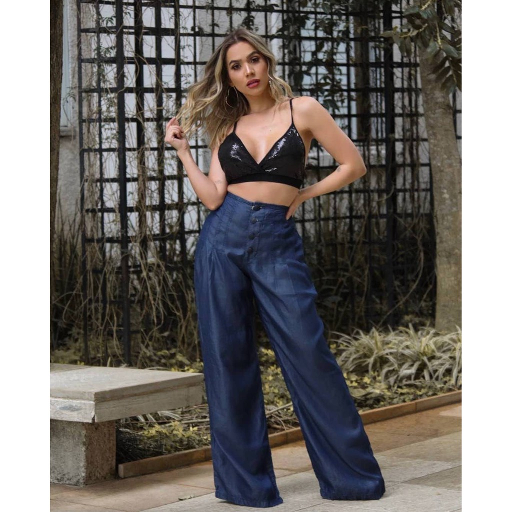 Calça jeans hot sale tecido leve