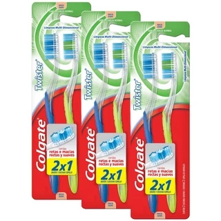 Kit 3 Escovas  Dentais Colgate Twister 2 Unidades Leve 2 Pague 1 em Oferta na Shopee