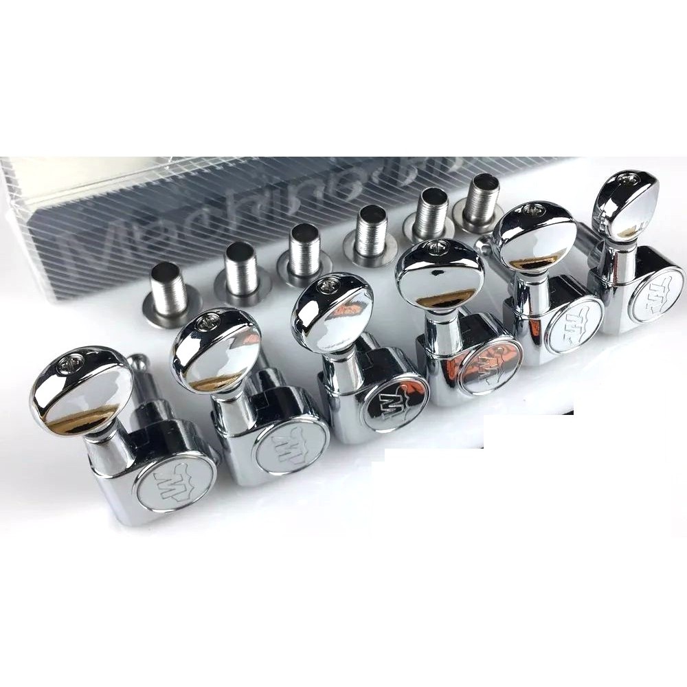 Jogo Tarraxas Blindadas Telecaster Stratocaster Wjn-05cr Em Linha 6r Machine Heads Wilkinson