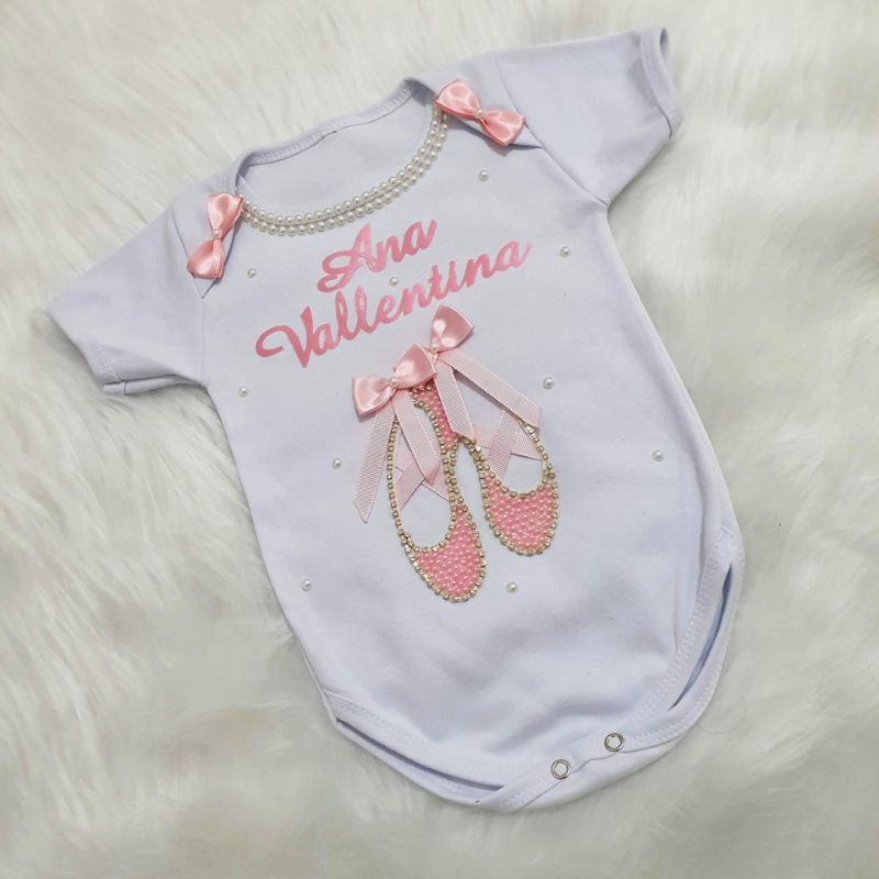 Kit bailarina body personalizado com nome e saia tutu Shopee Brasil