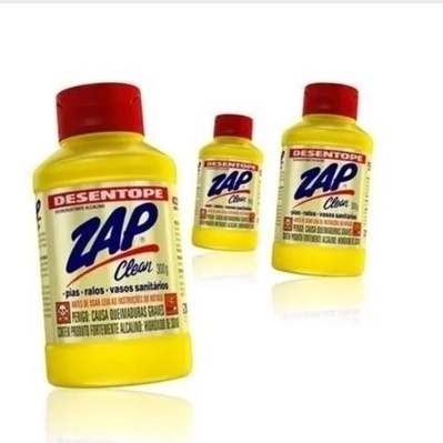Desentope Vasos Sanitários Zap Clean 300g - Desentupidor