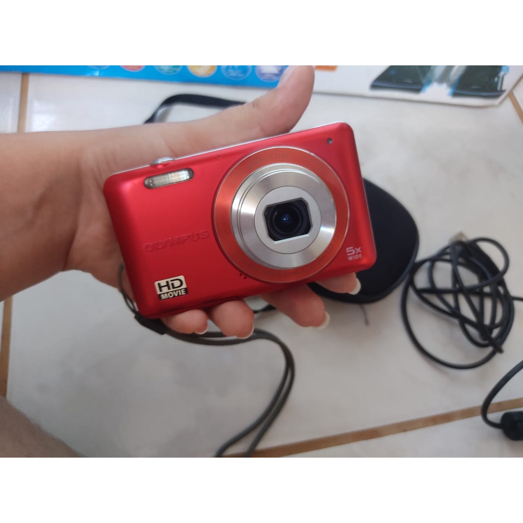 Câmera Digital Olympus VG 120 14mp + SD 4Gb Shopee Brasil