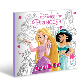 Livro Para Colorir Princesas Disney Infantil Grande Menina