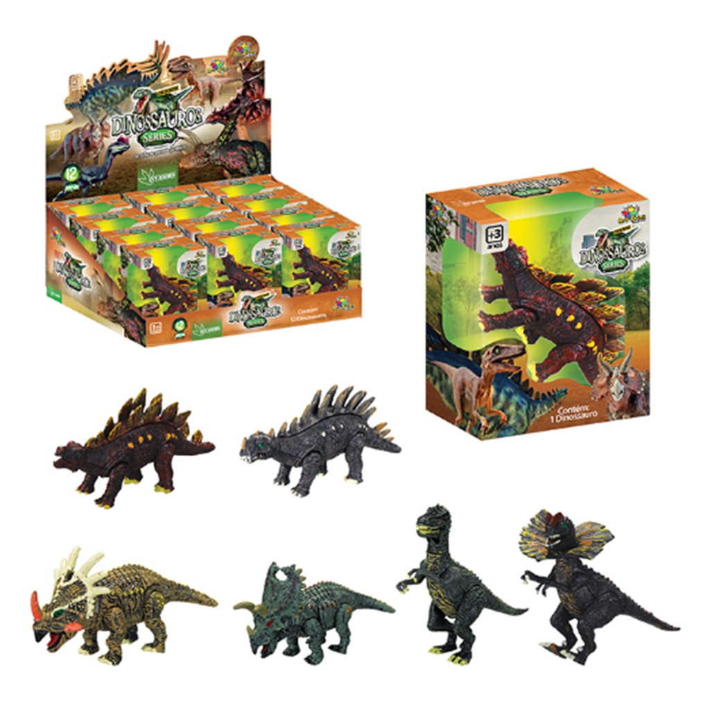 Dinossauro de coleção de brinquedo - Coleção dinossauros invasores ...