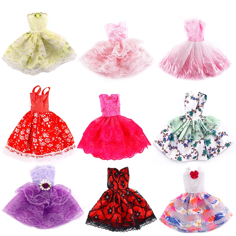 Boneca roupas para barbie boneca listras vestido curto roupas para 1/6  bonecas acessórios melhores presentes para meninas diy brinquedo para  criança - AliExpress