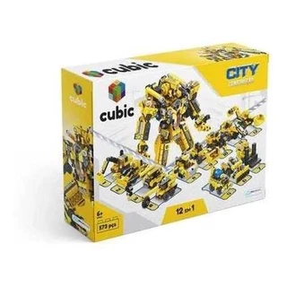 Blocos De Montar Cubic City Modelo Construcao 12x1 Com 573pc