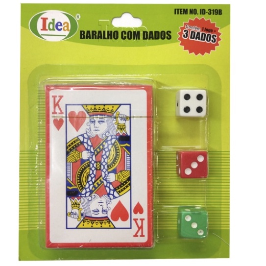 Luminária Led 3d Cartas Baralho Dados Jogo Poker Dice Card