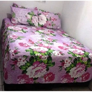 Colcha p/ cama box casal padrão 03 peças micropercal 200 fios estampas sortidas